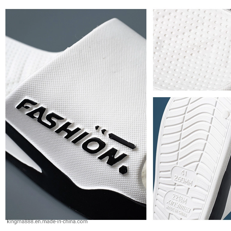 High Quality Men′s Slippers Customized Fashion Soft EVA Sole Slides Sandals