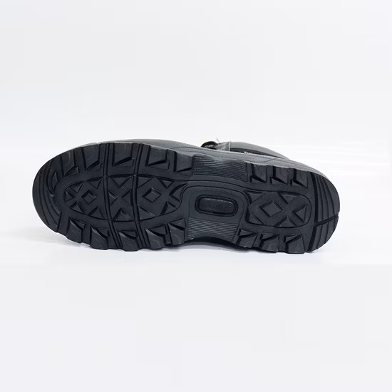 Armeeschuhe aus Spaltleder, schwarze Einspritzung, atmungsaktive Militär-Kampfstiefel