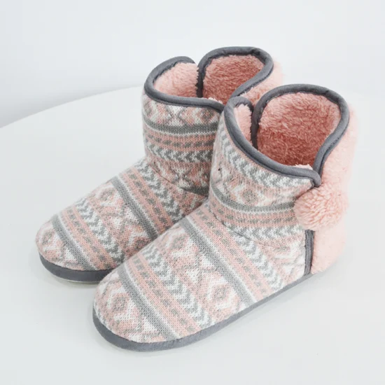 Designer-Baumwoll-Fleece-Stiefel für Damen und Herren, Strickstiefel, berühmte Marke, Winter-Knöchel-Schneestiefel